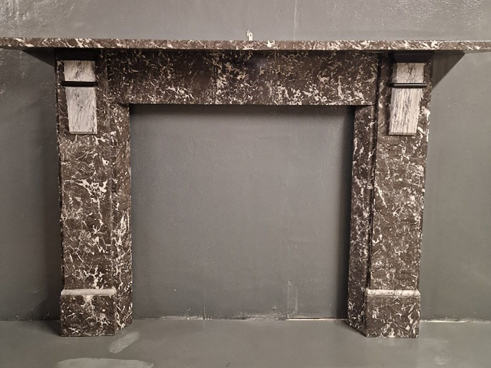 019 Original Marble Fireplace