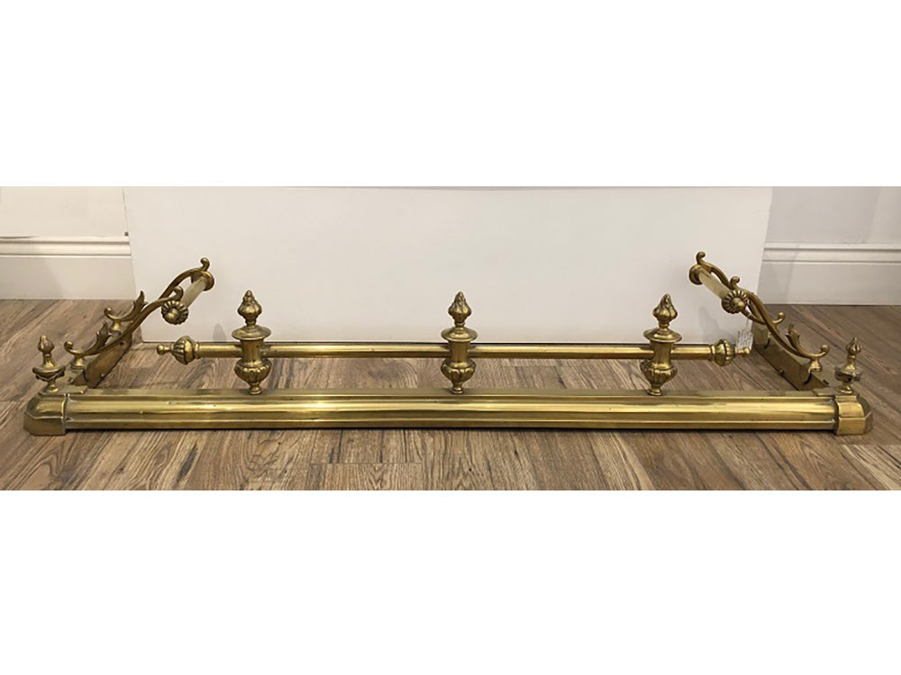 F010 19th Century Victorian Brass Fender