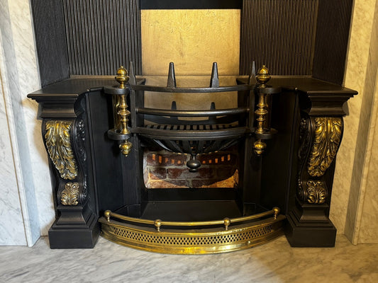 HG002 19th Century Original Sarcophagus Style Hob Grate