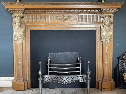 002 19th Century Copy of Georgian 18th Century Style Fireplace
