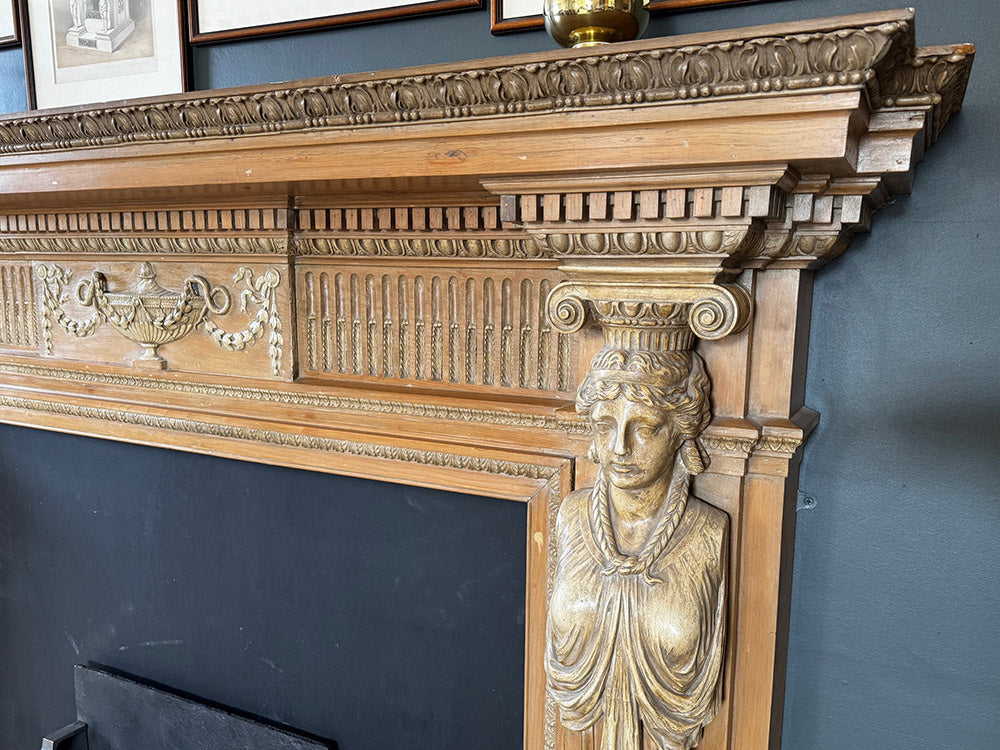 002 19th Century Copy of Georgian 18th Century Style Fireplace