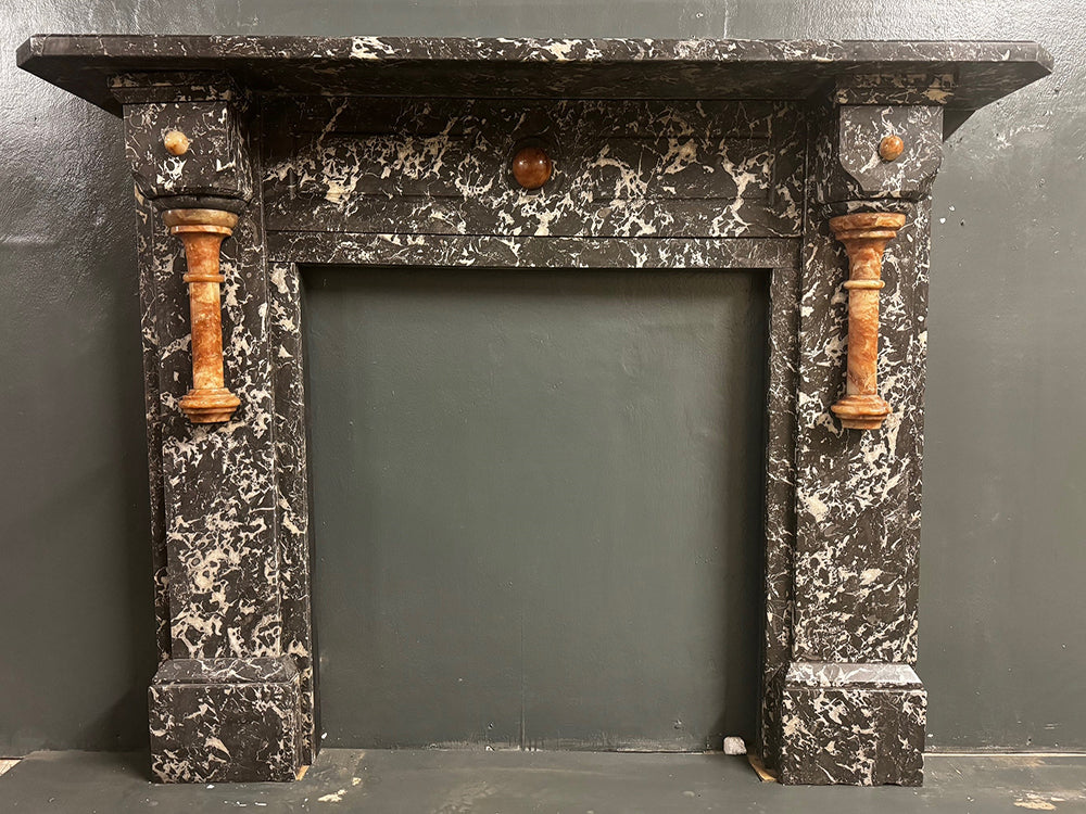 020 Original St Anne's Marble Fireplace