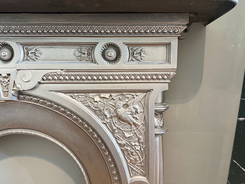RG018 Highly decorative combination cast fireplace